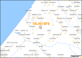 map of Talme Yafe