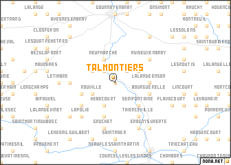 map of Talmontiers