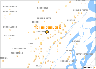 map of Talokrānwāla