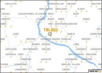 map of Taloux
