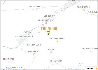 map of Talovka