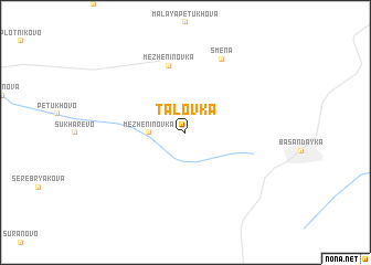 map of Talovka