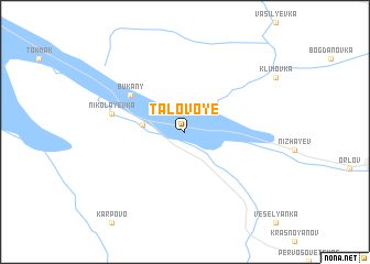 map of Talovoye