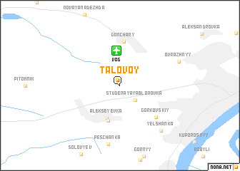 map of Talovoy