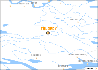map of Talovoy