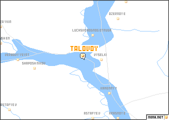 map of Talovoy