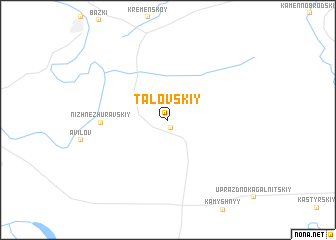 map of Talovskiy