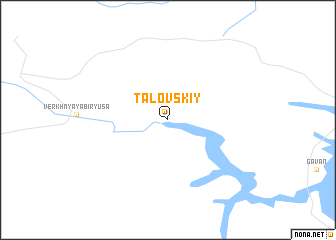 map of Talovskiy