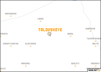 map of Talovskoye