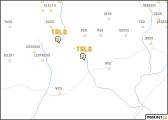 map of Tʼalo