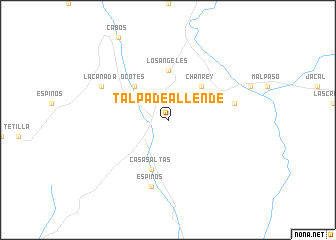 map of Talpa de Allende