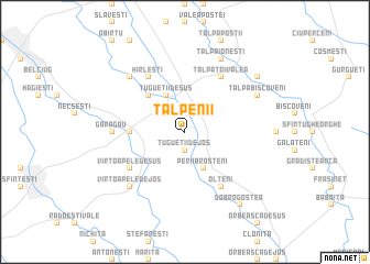 map of Tălpenii