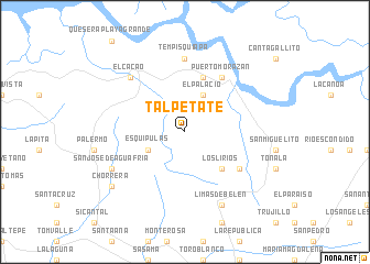 map of Talpetate