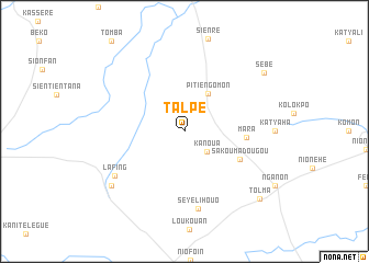 map of Talpé