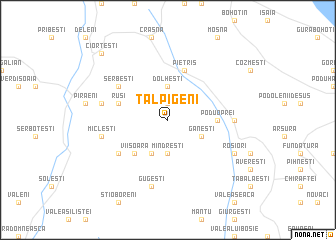 map of Tălpigeni