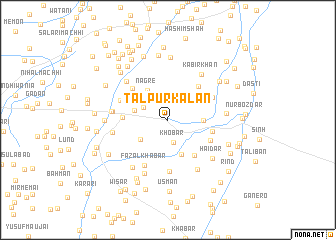 map of Tālpur Kalān