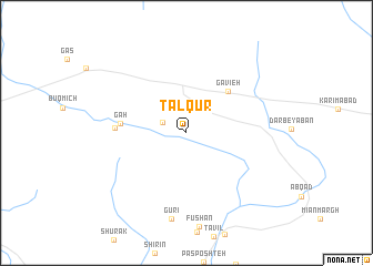 map of Talqūr