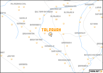 map of Tal Rāwah