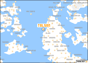 map of Talsan