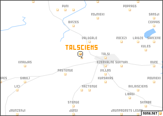 map of Talsciems