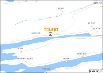 map of Talset