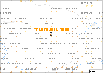 map of Talsteußlingen