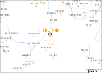 map of Taltaña