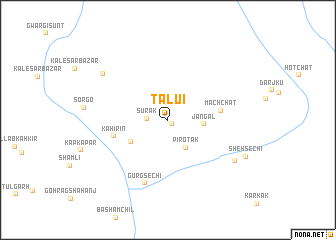 map of Tālui