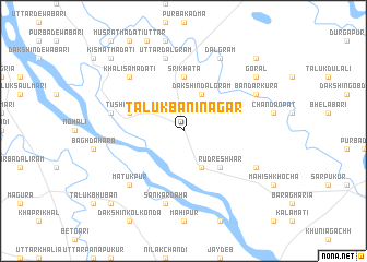 map of Tāluk Bānīnagar