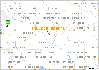 map of Tāluk Dāmodarpur