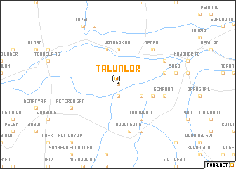 map of Talun-lor