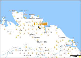 map of Talusan