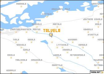 map of Talvela