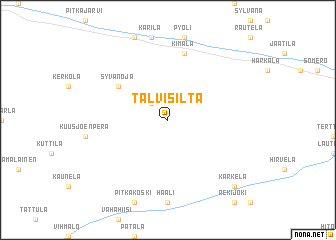 map of Talvisilta