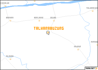 map of Talwāra Buzurg