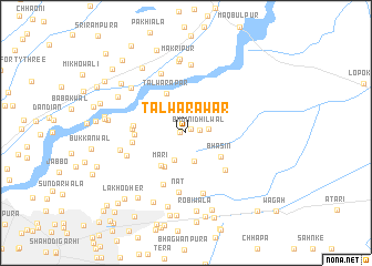 map of Talwāra Wār