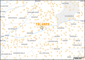 map of Talwāra