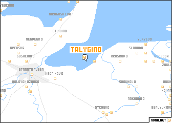 map of Talygino