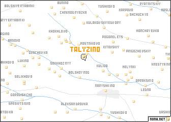 map of Talyzino