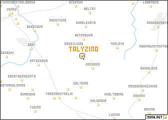 map of Talyzino