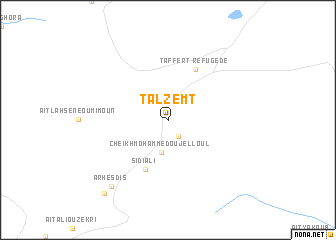 map of Talzemt