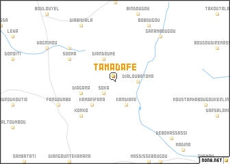 map of Tamadafé