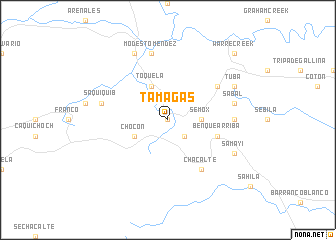 map of Tamagás