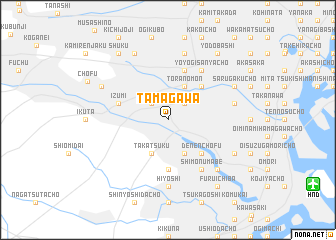 map of Tamagawa