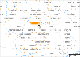 map of Tamaklokopé