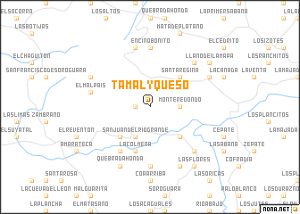 map of Tamal y Queso