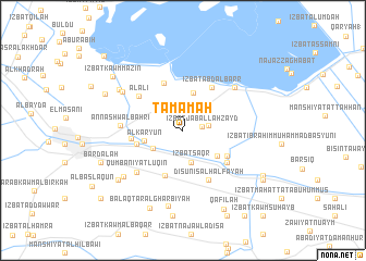 map of Tamāmah