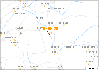 map of Tamamizu