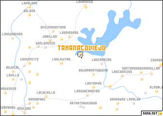 map of Tamanaco Viejo