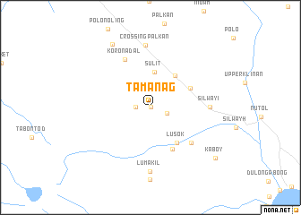 map of Tamanag